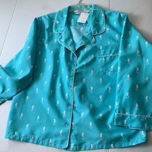 Jeffrey Banks medium/large pajama top NWT